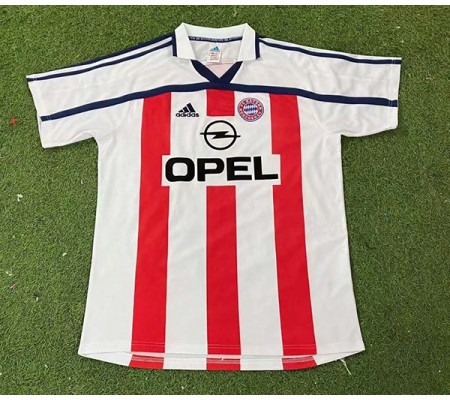 Bayern Munich 00/02 Away White Soccer Jersey